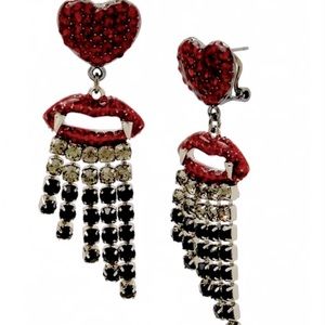 Betsey Johnson Glampire Fang Earrings NWT Rare!